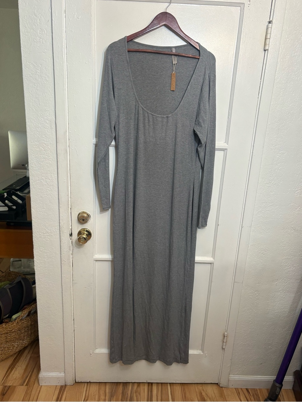 NWT Skims Soft Lounge Long-Sleeve Dress - Picture 2 of 6